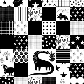 Dinosaur cheater quilt