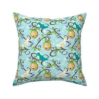 All About the Birds and the Bees in Spring  - Aqua