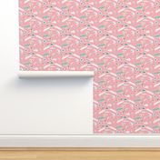 ditsy cutout beach pink