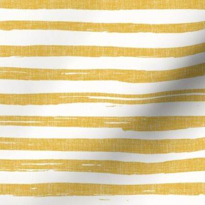 Summer Lovin' - Inky Stripes - Mustard