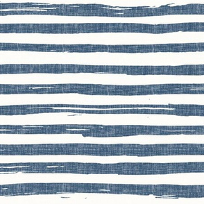 Summer Lovin' - Inky Stripes - Nautical Blue