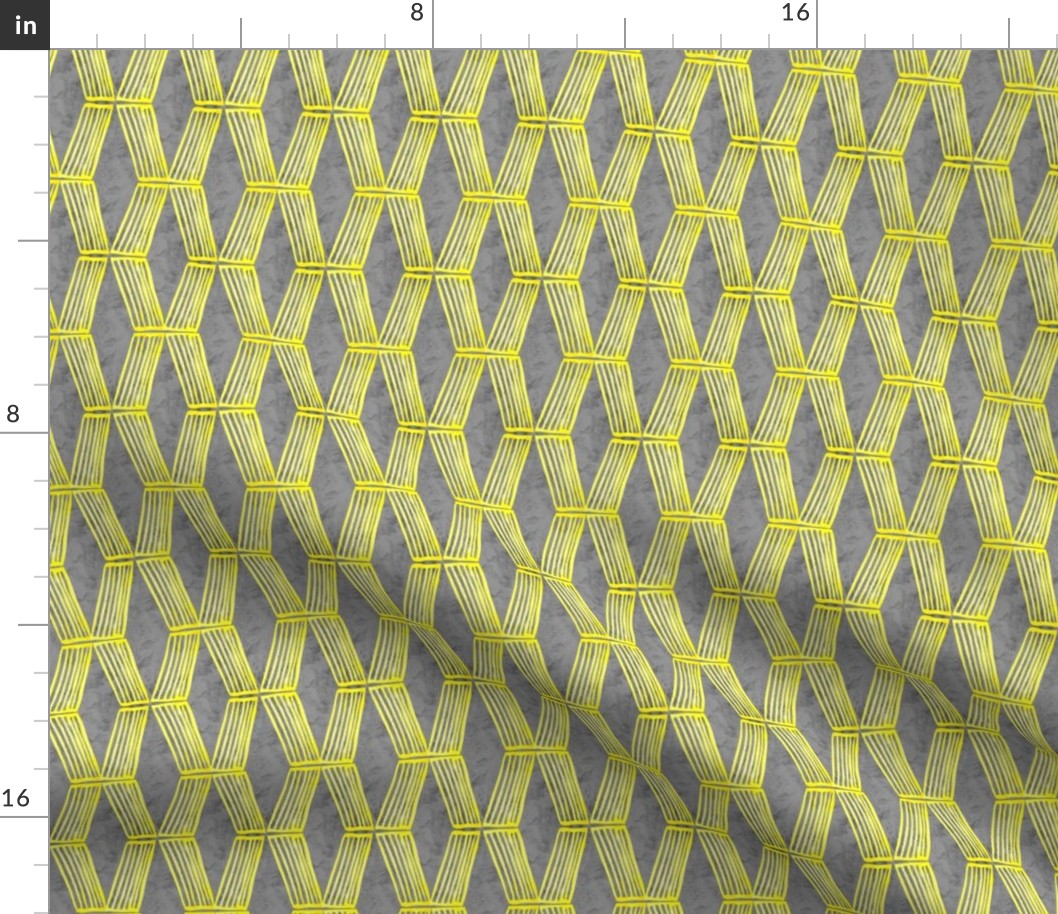 19-08x Yellow Gray Abstract Geometric
