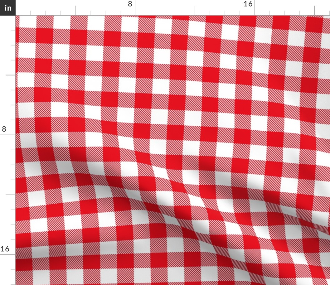 buffalo plaid 1 inch red and white || canada day canadian july 1st