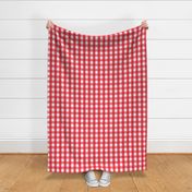 gingham LG red and white || canada day canadian july 1st