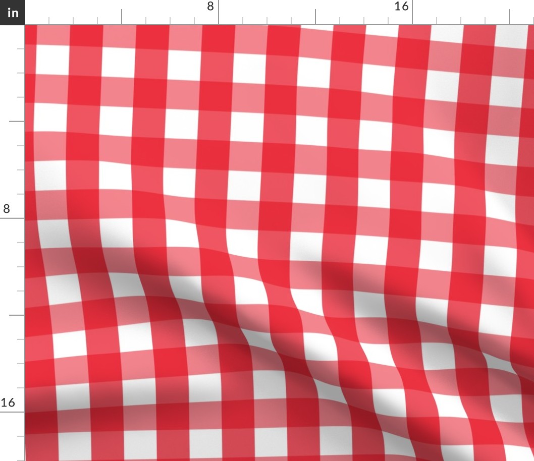 gingham LG red and white || canada day canadian july 1st