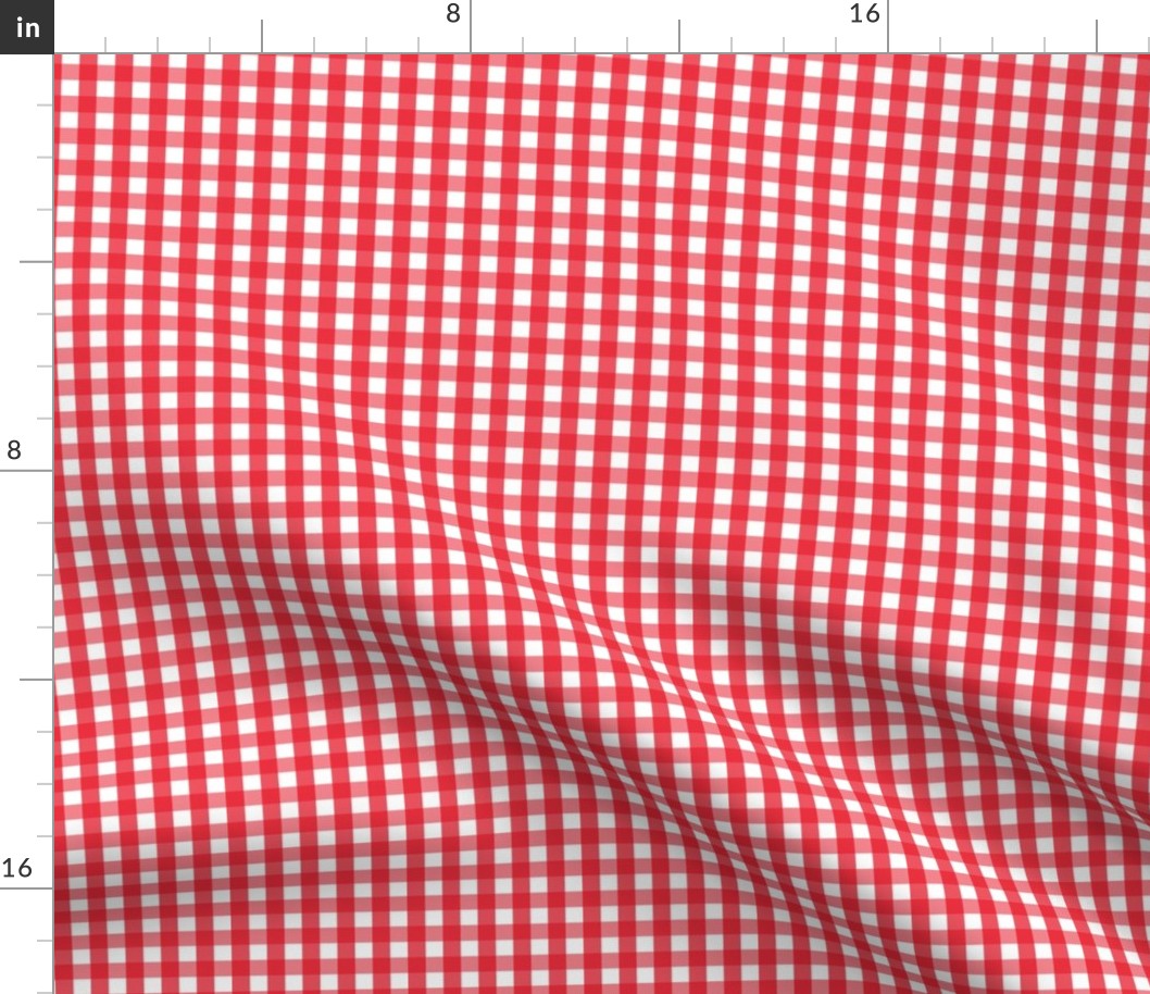 gingham SM red and white || canada day canadian july 1st