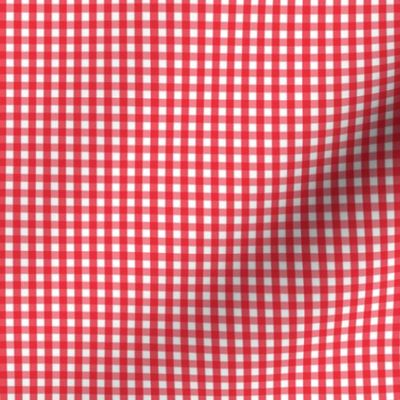 gingham XSM red and white || canada day canadian july 1st