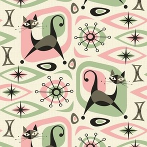 Mid Century Cat Abstract - P&G