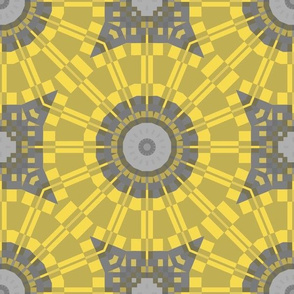 Yellow and Gray Kaleidoscope