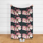 Wild roses tea towel - summer