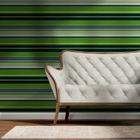 The Navy and the Green: Horizontal Stripes - Large Scale