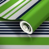 The Navy and the Green: Horizontal Stripes - Large Scale