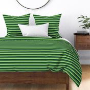 The Navy and the Green: Small Horizontal Stripes