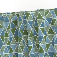 textured triangles - blue and green