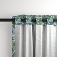 textured triangles - blue and green