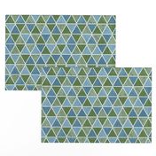 textured triangles - blue and green