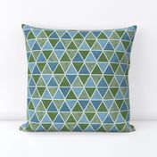 textured triangles - blue and green