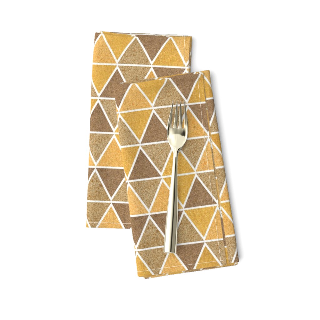 textured triangles - brown