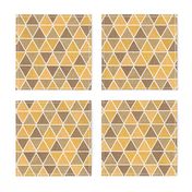 textured triangles - brown