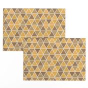 textured triangles - brown