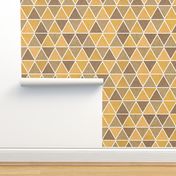 textured triangles - brown