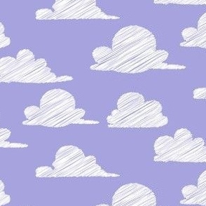 Small scale • Clouds  - lilac background