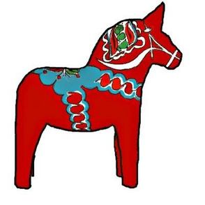 Dala Horses Red