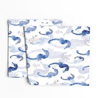 Seahorse Pointilism Blue