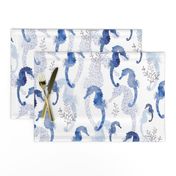 Seahorse Pointilism Blue