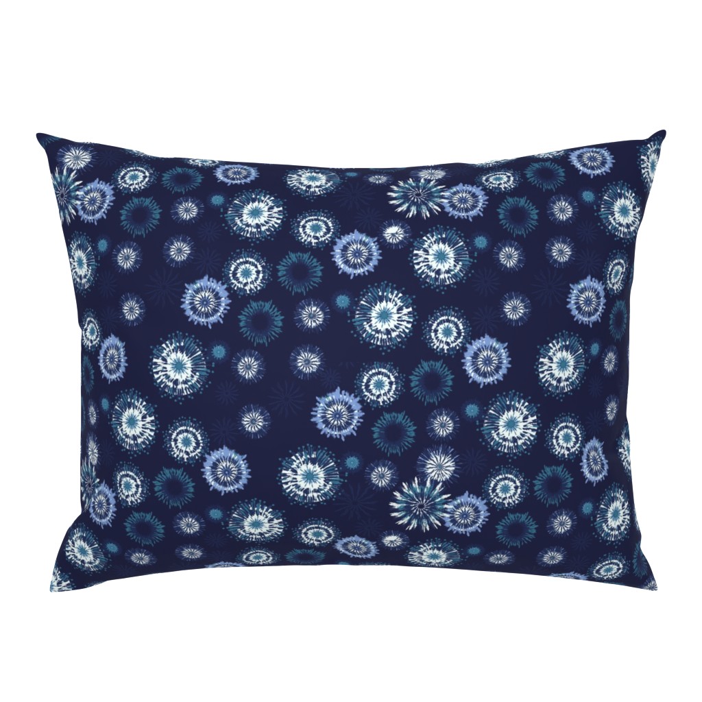 Shibori Circles classic blue