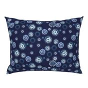 Shibori Circles classic blue