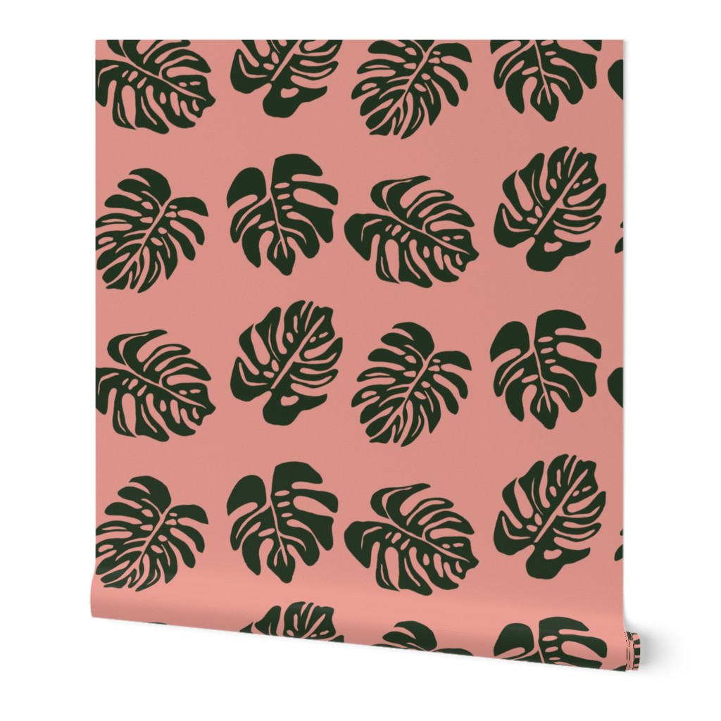 Tribal Monstera Pink