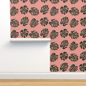 Tribal Monstera Pink