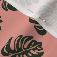 Tribal Monstera Pink