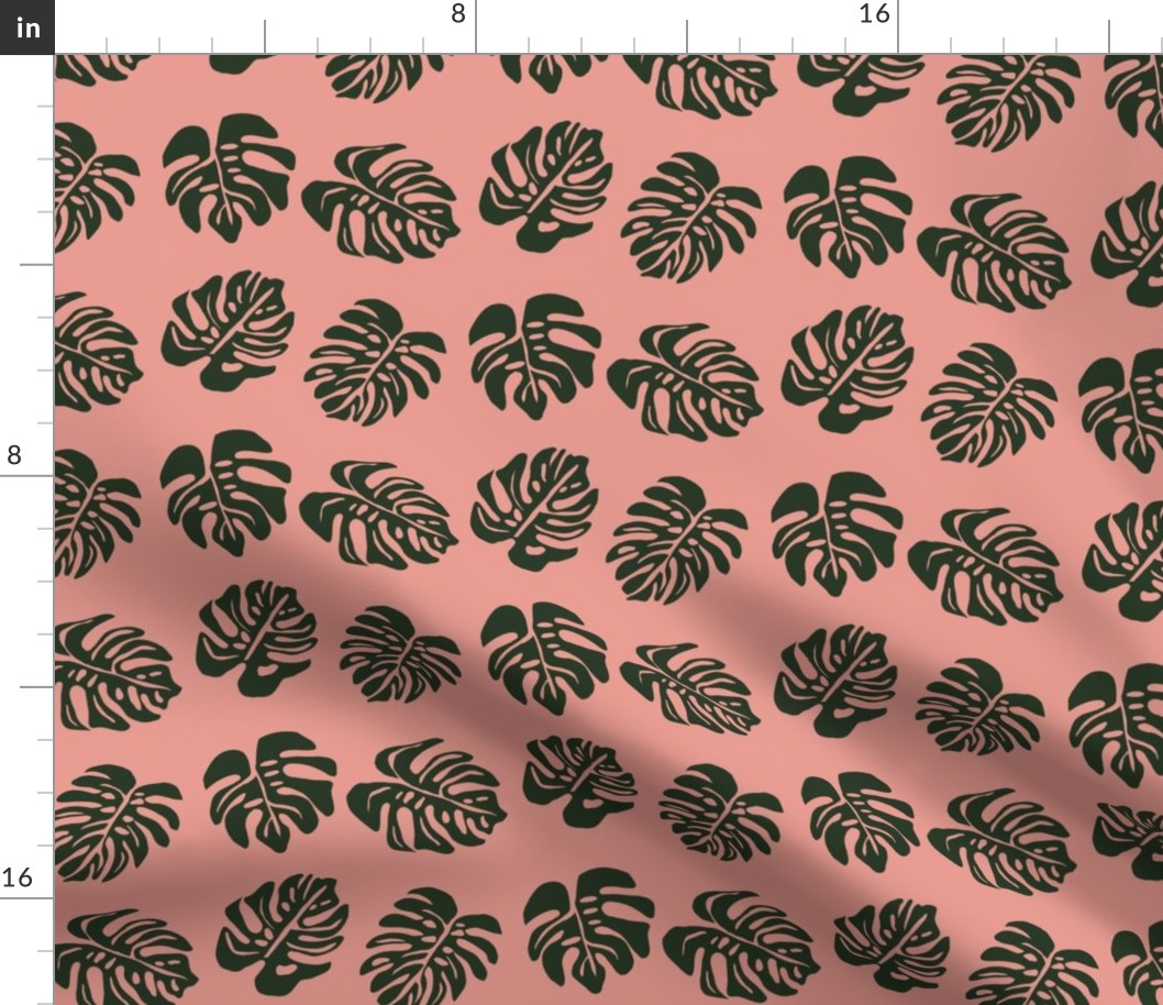 Tribal Monstera Pink