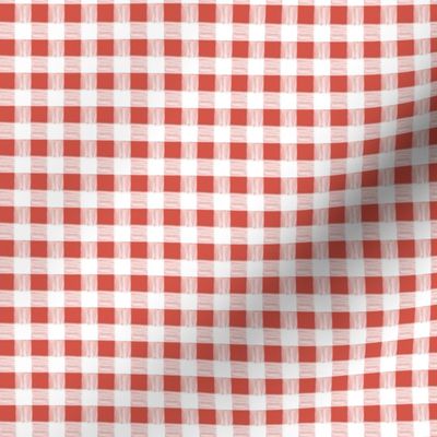 gingham-strawberry red