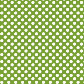 Polka dots - pear green