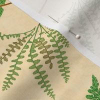 Fern Botanical ~ Parchment  ~ Large