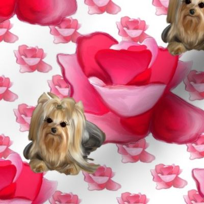 A Rose is a Rose Yorkie Panel