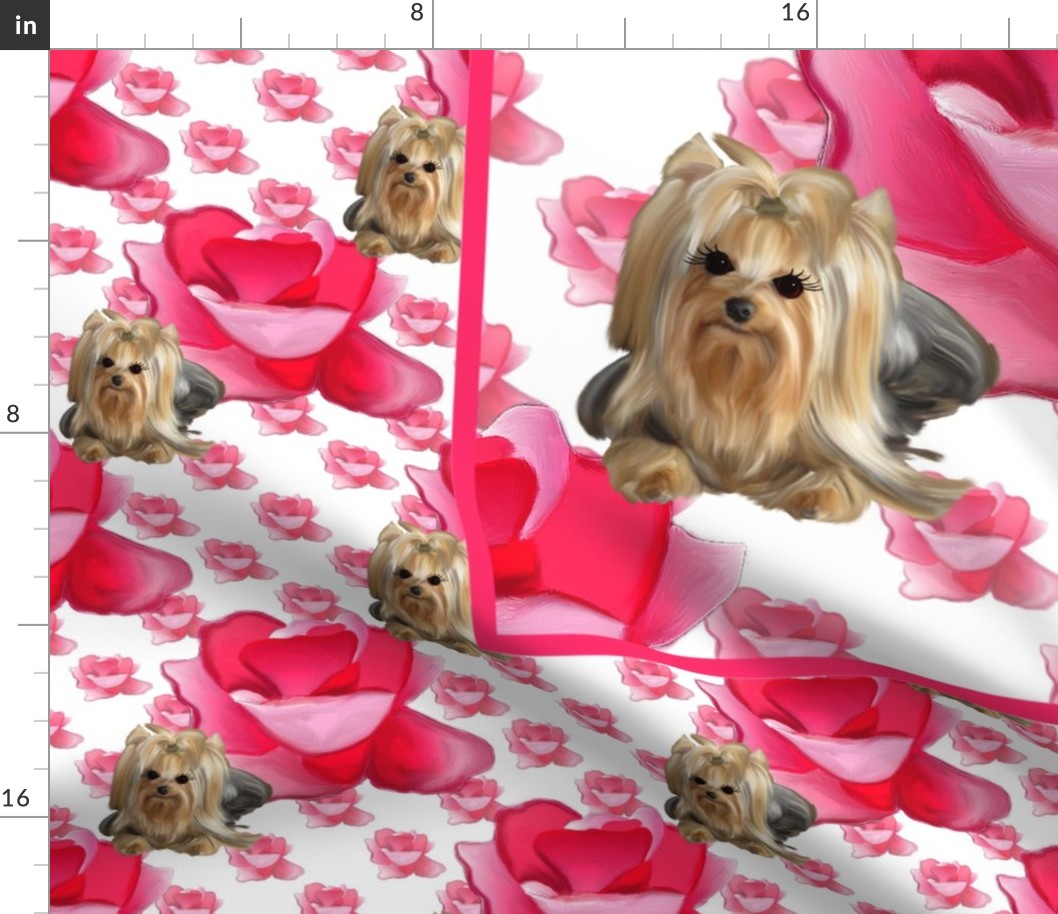 A Rose is a Rose Yorkie Panel