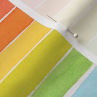 Summer Watercolor Stripes - Large Scale