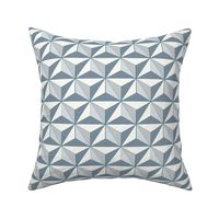 Spaceship Triangle Print - Gray and Silver Small
