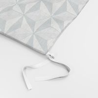 Spaceship Triangle Print - Gray and Silver Small