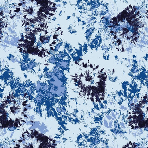 blue abstract shibori by rysunki_malunki