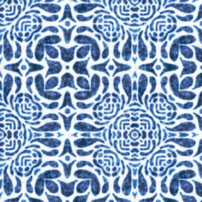Hallie tile, Blue, large