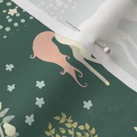 Unicorn Forest in Faded Pine