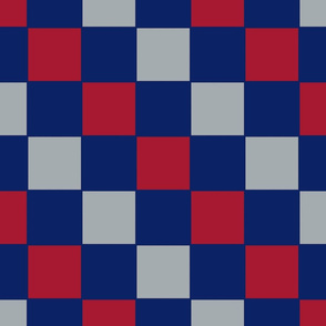 The Blue the Red and the Grey: Tri-Color Floating Checker Squares