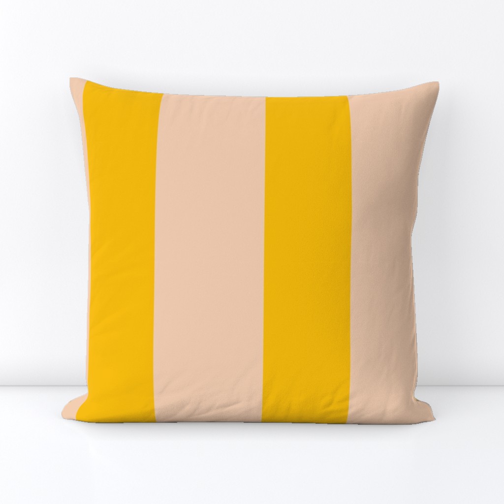 Color Clash Cabana Stripes in Mango/Sand