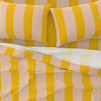 Color Clash Cabana Stripes in Mango/Sand