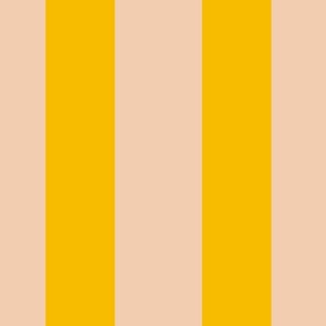 Color Clash Cabana Stripes in Mango/Sand